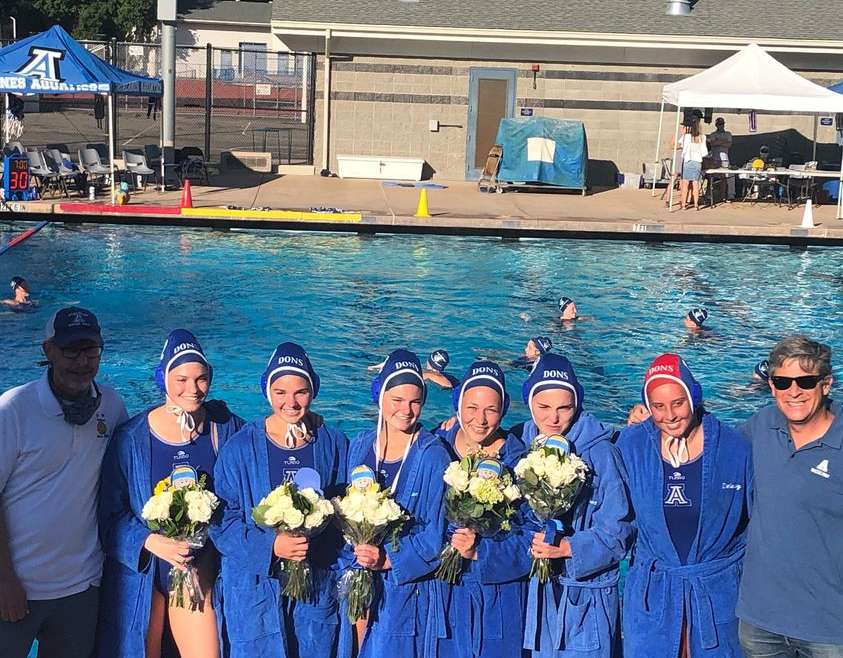 Special Senior Night for Lady Dons Water Polo With 14-7 Win Over Las Lomas