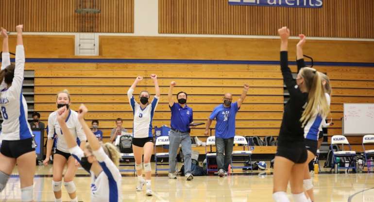 Dons Varsity Girls Volleyball Flies Past the Ugly Eagles