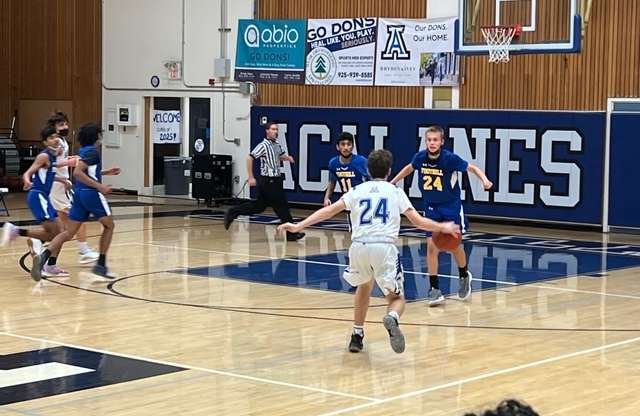 JV Boys Basketball Lose a Tough One to Foothill High