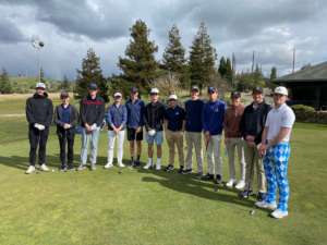 Boys Golf wins over Benicia despite freezing hail