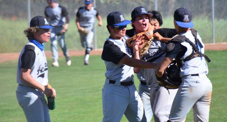 Rowland Tosses a Complete Game Shutout Gem – Acalanes Baseball rolls Monte Vista 5-0 on Saturday