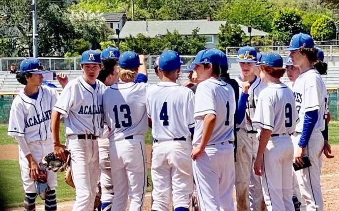 Acalanes Freshman Baseball Team Sweeps Double Header against College Park