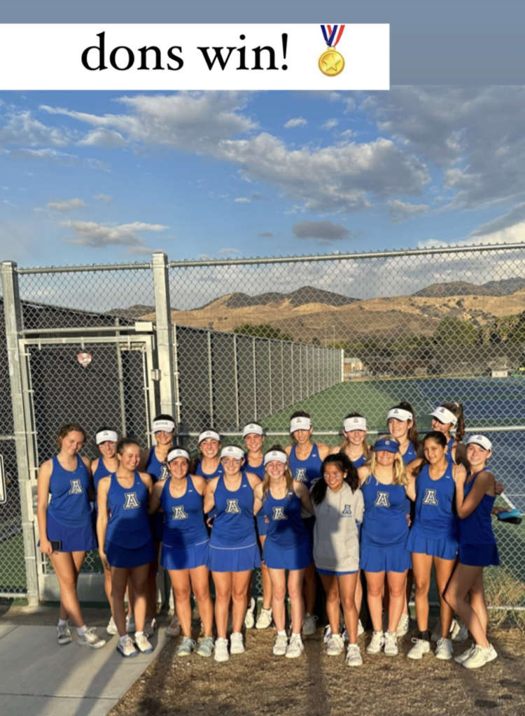 Dons Tennis Brings Home a Win!