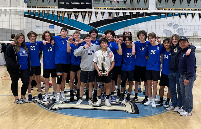 Varsity Boys Volleyball Champions of the Wolverines Tournament