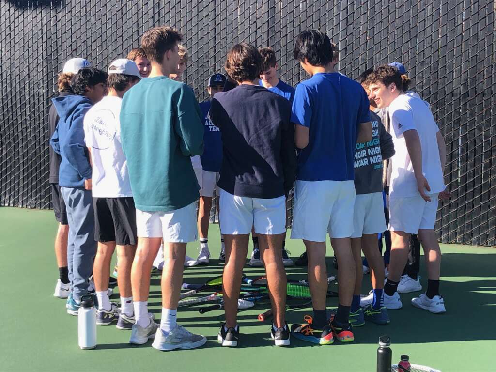 Acalanes Boys Varsity Tennis Improves to 4-1 with a 5-4 Victory Over Miramonte