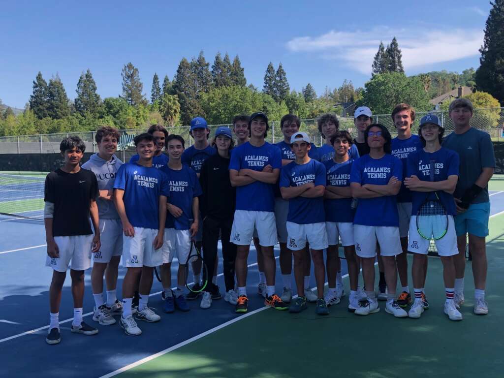 Acalanes Boys Varsity Tennis Team Wins Ninth Straight, Edges Northgate 5-4, Takes Sole Possession of First Place in the DAL-Foothill Division with a Final 9-1 League Record