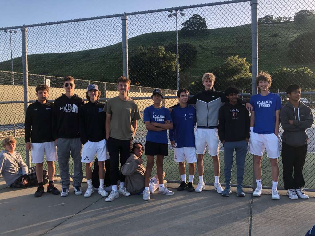 Acalanes Varsity Boys Tennis Team Wins 10th in a Row – Advances to Quarters in NCS Team Championships