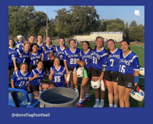 Dons Flag Football Host First Home Games