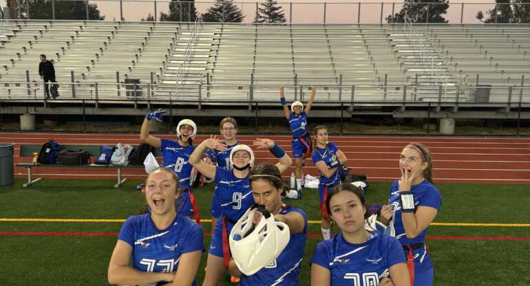 Girls Varsity Flag Football Sweep the Competition
