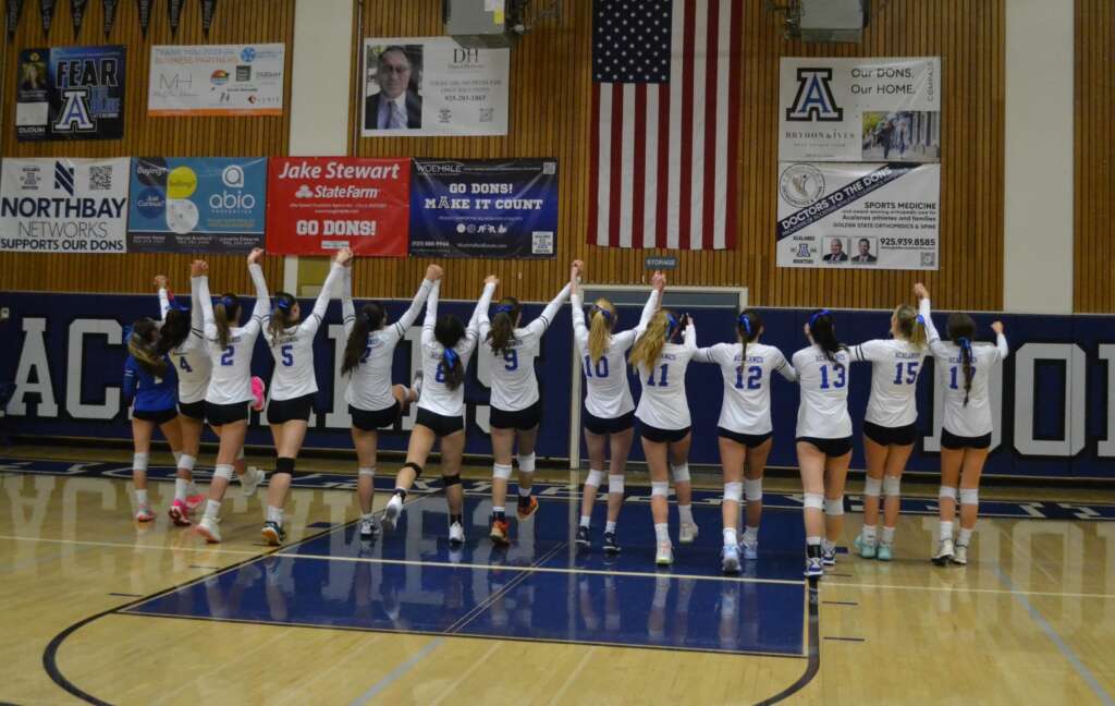 Girls Varsity Volleyball in second round of NCS this Saturday at 7:00 PM against Petaluma at HOME!!