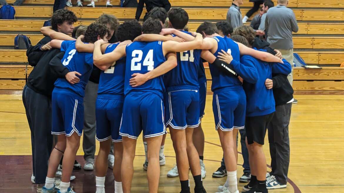 Boys Varsity Hoops Comes Up Short in Final Minutes Against Las Lomas Knights 72-57