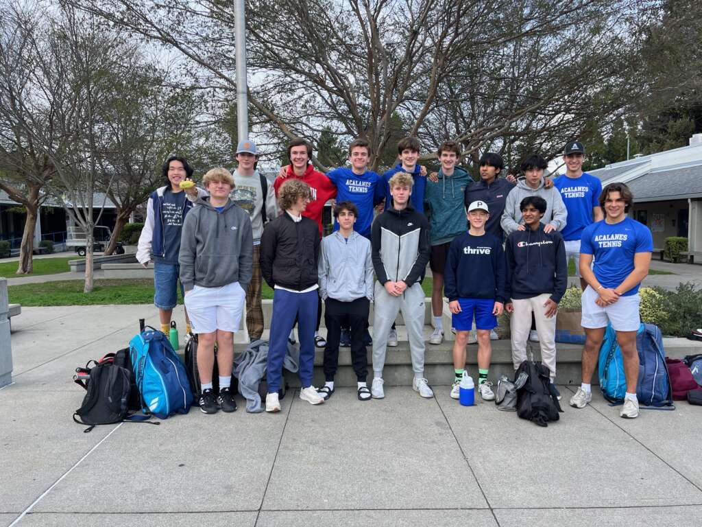Acalanes Boys Varsity Tennis Team Opens the Spring with a 9-0 Romp over the De La Salle Spartans