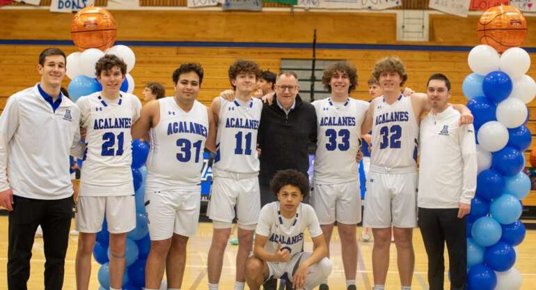 Varsity Boys Hoops Ends Regular Season Sending Off Seniors With a Bang While a Lafayette Legend is Born