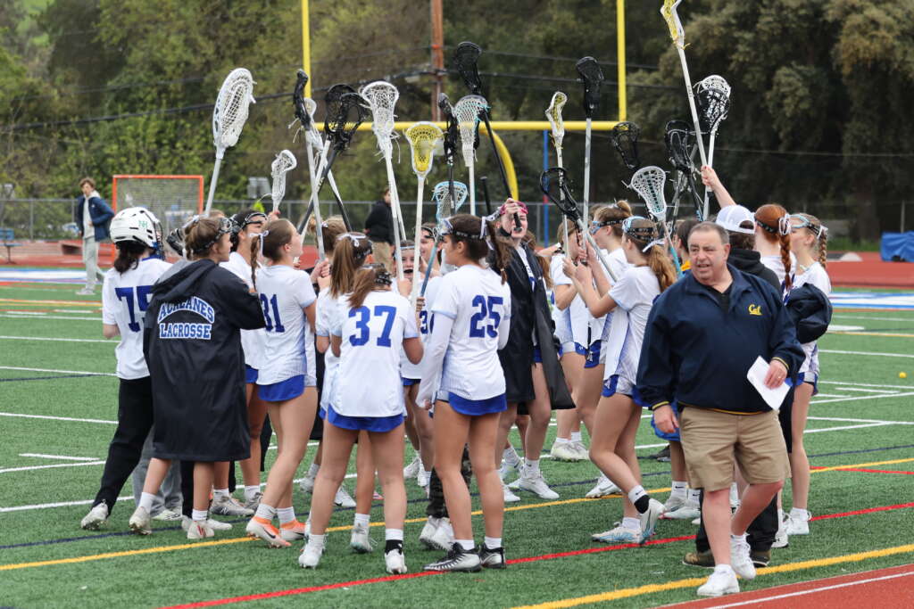 WHETHER RAIN OR SUN THE JV WOMENS LACROSSE TEAM CONTINUES TO SHINE WITH TWO MORE DAZZLING TRIUMPHS-DOWN GOES MIRAMONTE AND COLLEGE PARK!