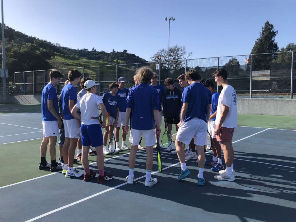Varsity Boys Tennis Loses a Close One to Bishop O’Dowd 5-4