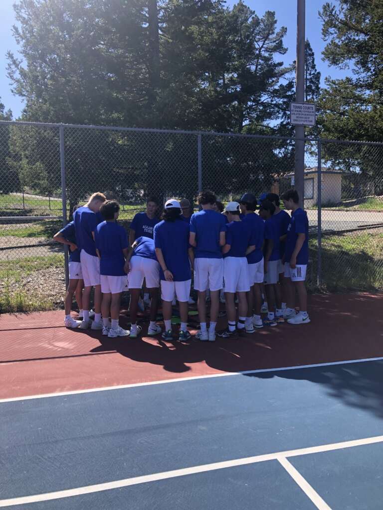 Varsity Boys Tennis Suffer a Tough Loss to the Cougars: Campolindo 5, Acalanes 4