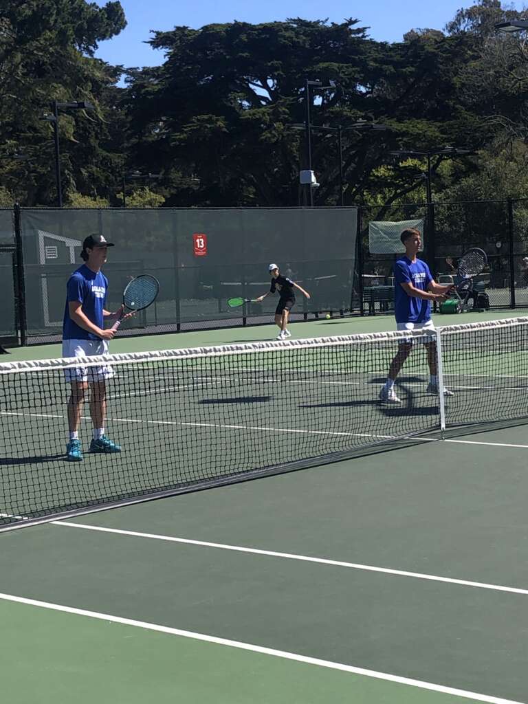 Boys Varsity Tennis - Seniors Tucker Brewer and Ace Reeder Advance to the Semifinals of the NCS Division 2 Doubles Championships