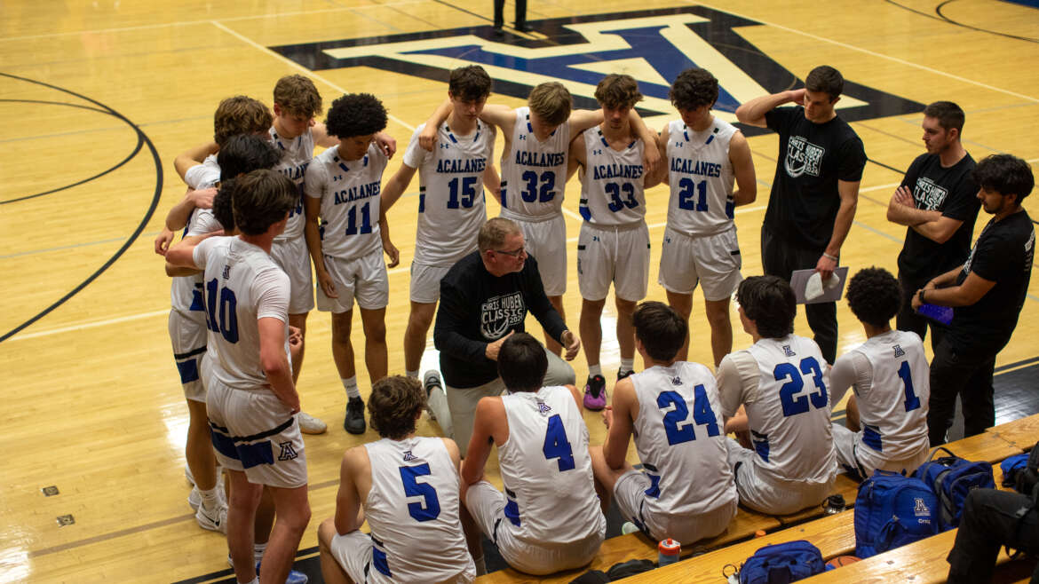 VARSITY BOYS HOOPS BATTLES WOODCREEK INTO OT BUT CAN’T PREVAIL, FINISHING SECOND AT HUBER CLASSIC