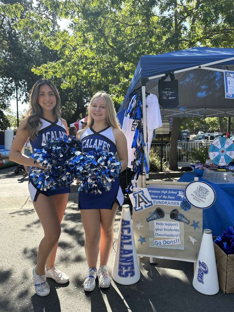 Sideline Cheer (and parents!) bring the CHEER to the Lafayette Art & Wine!