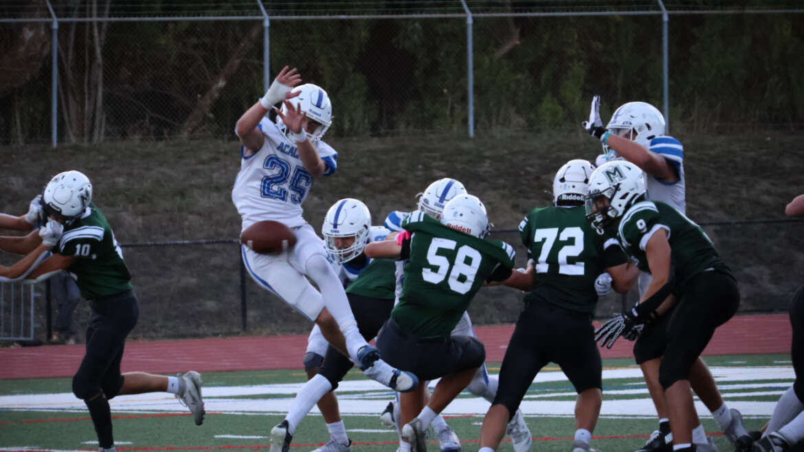 JV Football Suffers First League Loss to Mira, 27-0