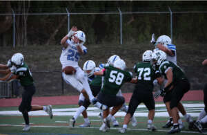JV Football Suffers First League Loss to Mira, 27-0