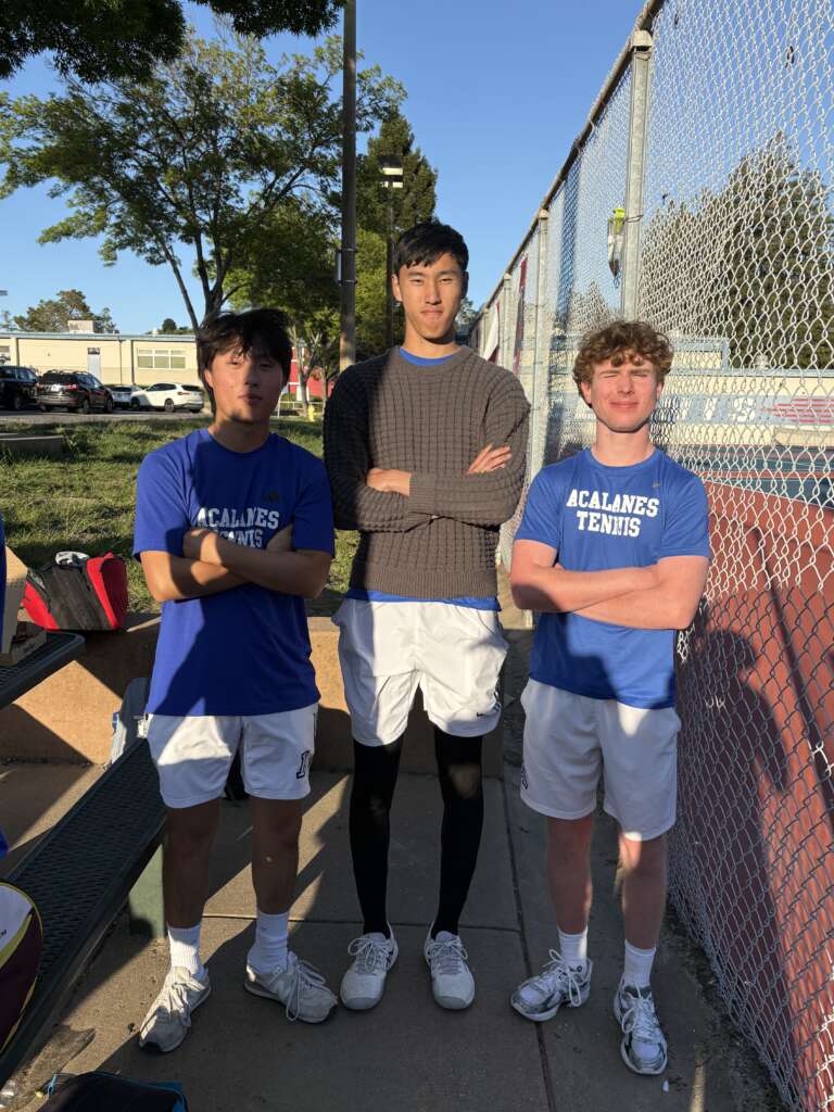 Acalanes Boys Varsity Tennis Loses a Tough One to Campolindo 6-3