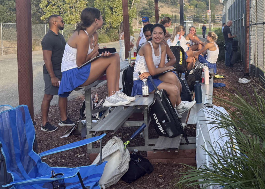 Varsity Girls Tennis Loses Tough Match 6-3 in the Heat against Bishop O'Dowd