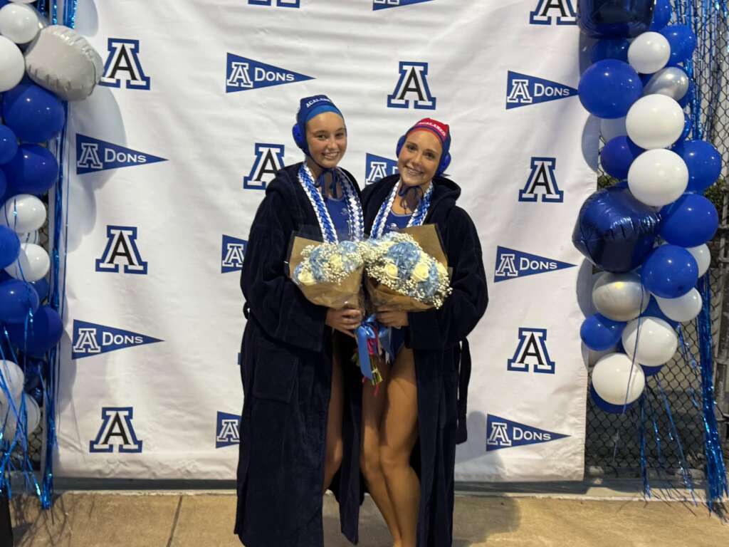 Varsity Waterpolo Celebrates their seniors with a 15-3 win over Redwood