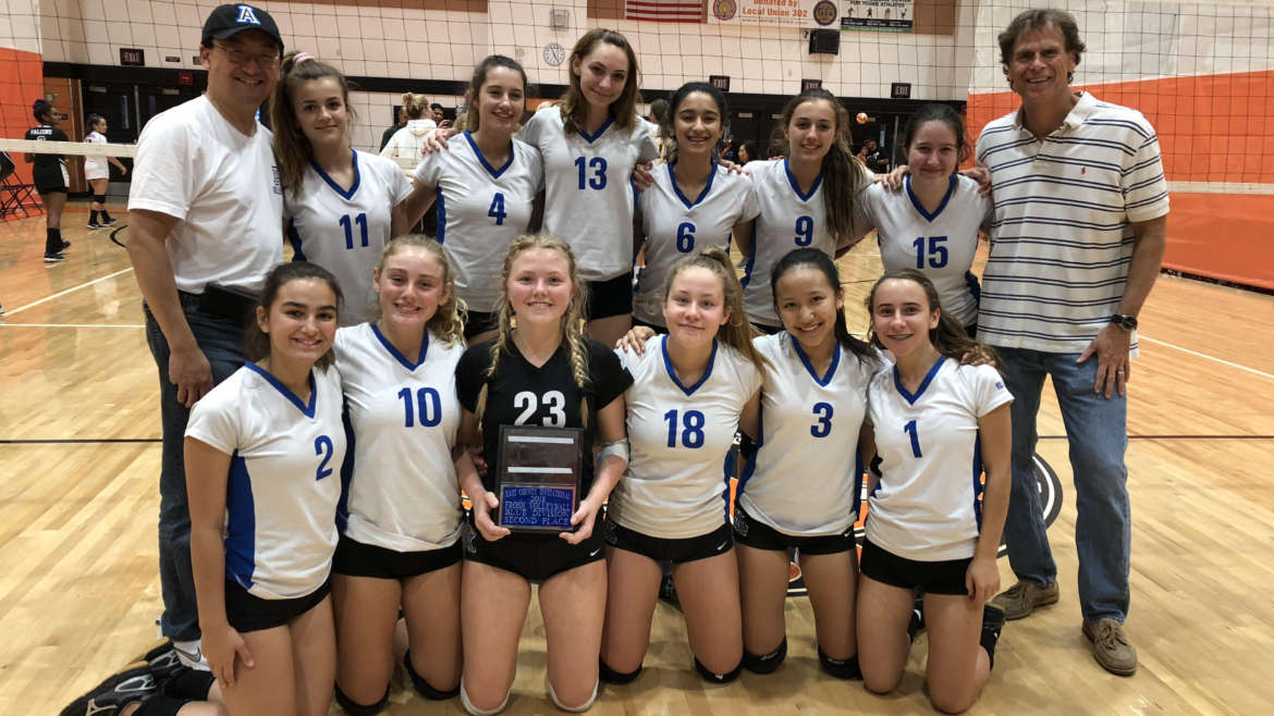 Acalanes Freshman Volleyball are Runner-Ups in the East County Invitational 2018 Tournament