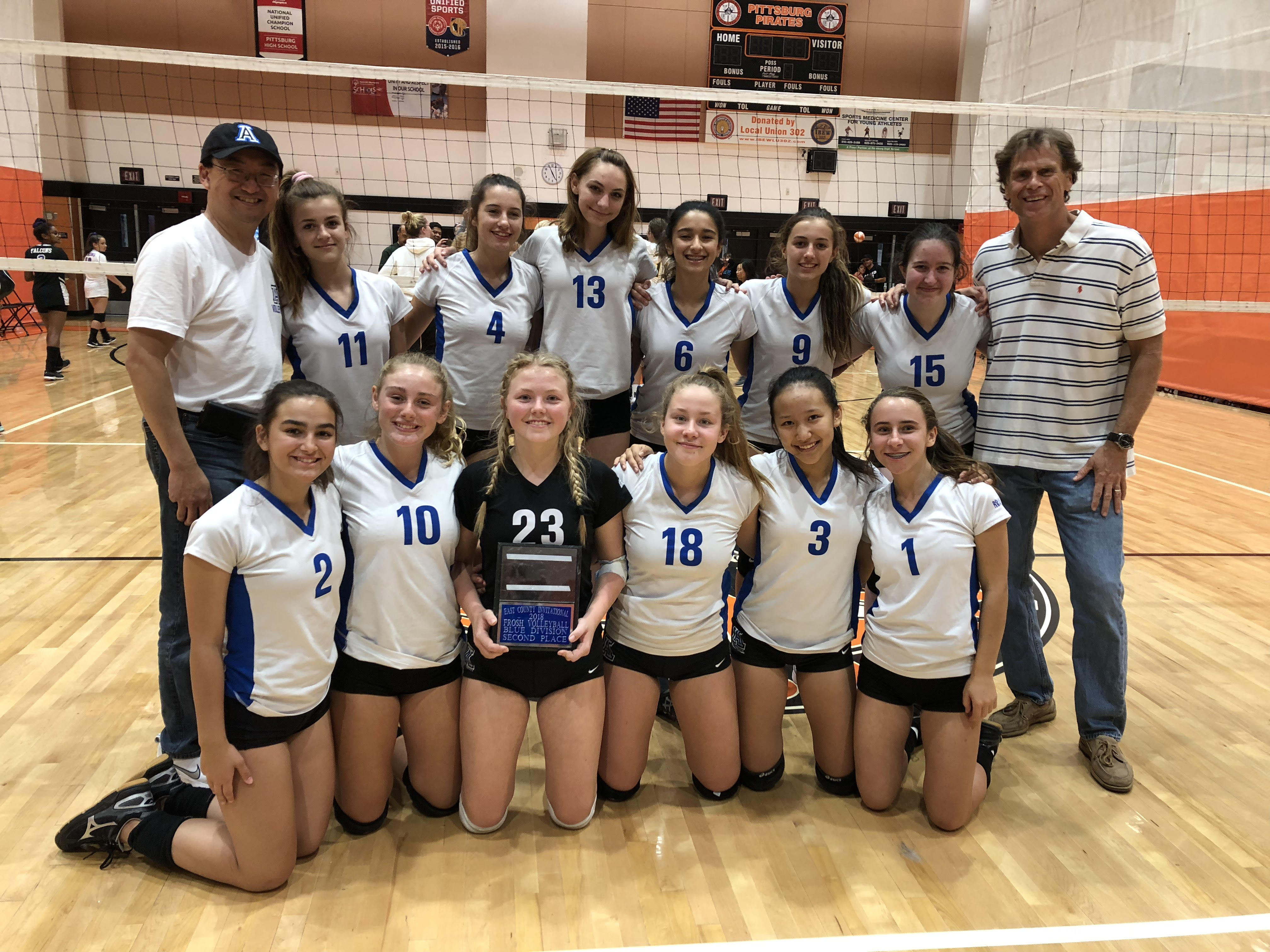 Acalanes Freshman Volleyball are RunnerUps in the East County